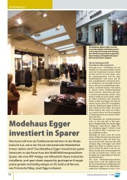 Modehaus Egger investiert in Sparer - Sparer Klimatechnik