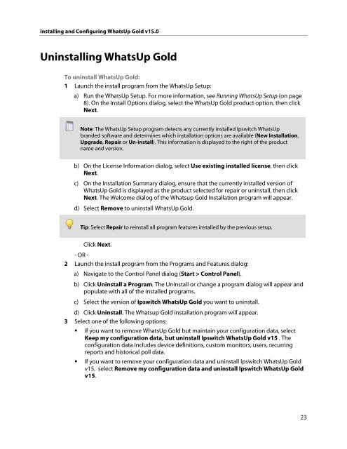 Installing and Configuring WhatsUp Gold v15.0 - Ipswitch ...