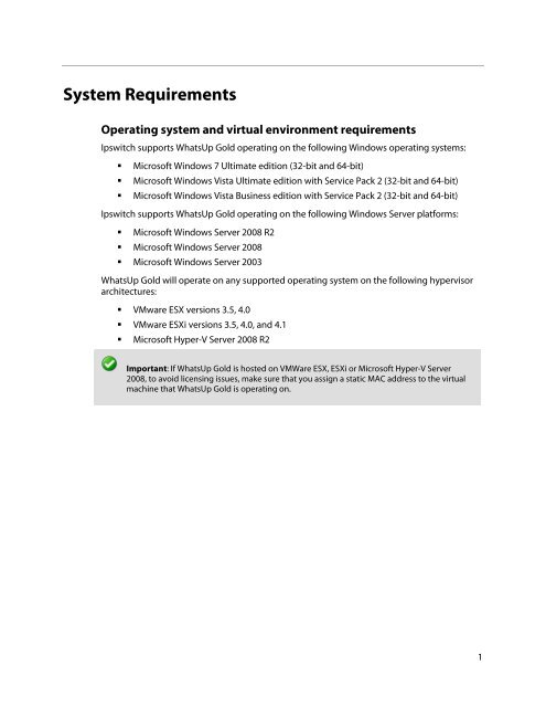 Installing and Configuring WhatsUp Gold v15.0 - Ipswitch ...