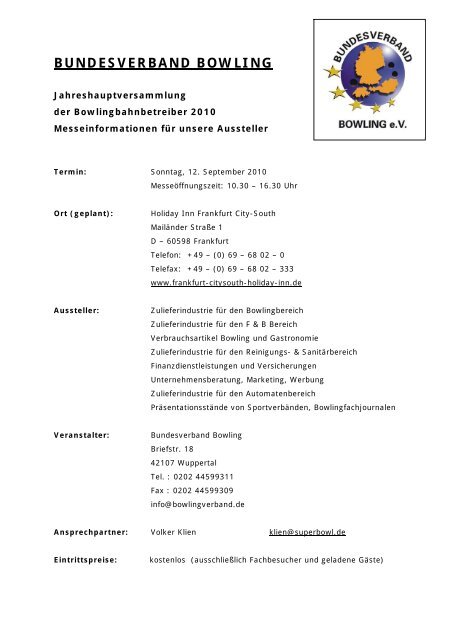 Bundesverband Bowling eV
