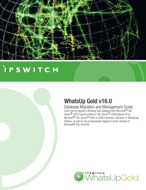 WhatsUp Gold v16.0 - Ipswitch Documentation Server