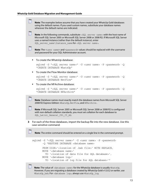 WhatsUp Gold v16.0 - Ipswitch Documentation Server