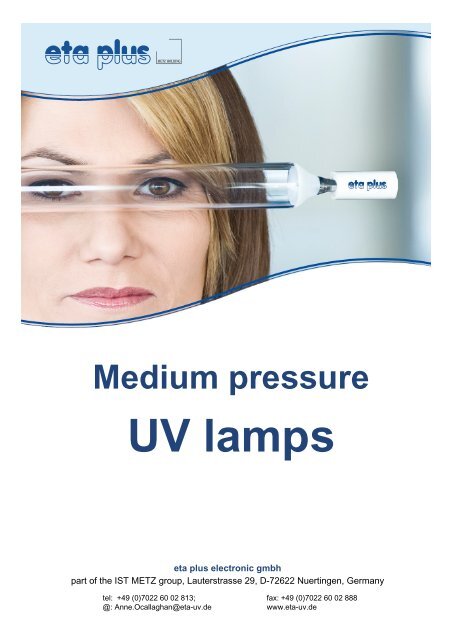UV lamps - eta plus electronic GmbH