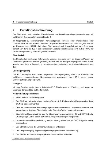 UV- TECHNOLOGIE ÃÂ£ÃÂ¤ÃÂ¸ - eta plus electronic GmbH