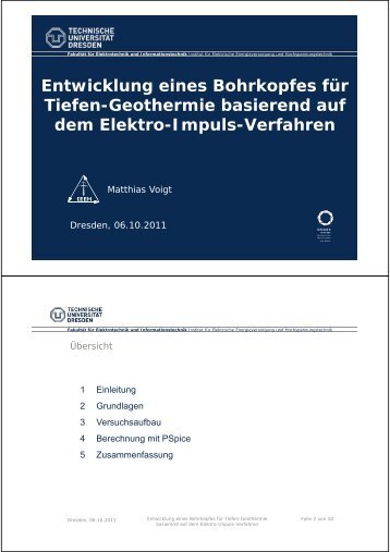 Entwicklung eines Bohrkopfes für Tiefen-Geothermie basierend auf  ...