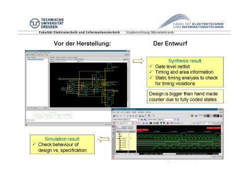 Die Studienrichtung Mikroelektronik - Fakultät Elektrotechnik und ...