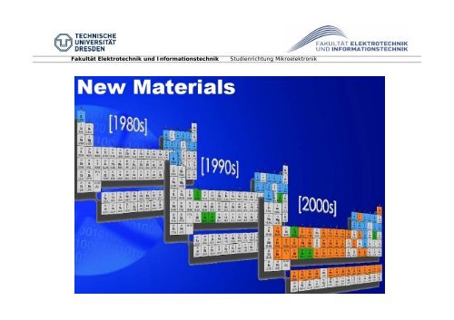 Die Studienrichtung Mikroelektronik - Fakultät Elektrotechnik und ...