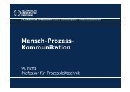 Mensch-Prozess-Kommunikation - Fakultät Elektrotechnik und ...