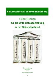 Handreichung für die Unterrichtsgestaltung in der Sekundarstufe I