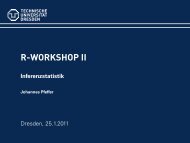 R-Workshop II - Inferenzstatistik