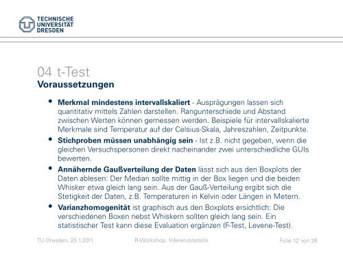 R-Workshop II - Inferenzstatistik