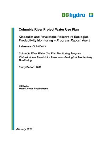 Columbia River Project Water Use Plan Kinbasket and - BC Hydro