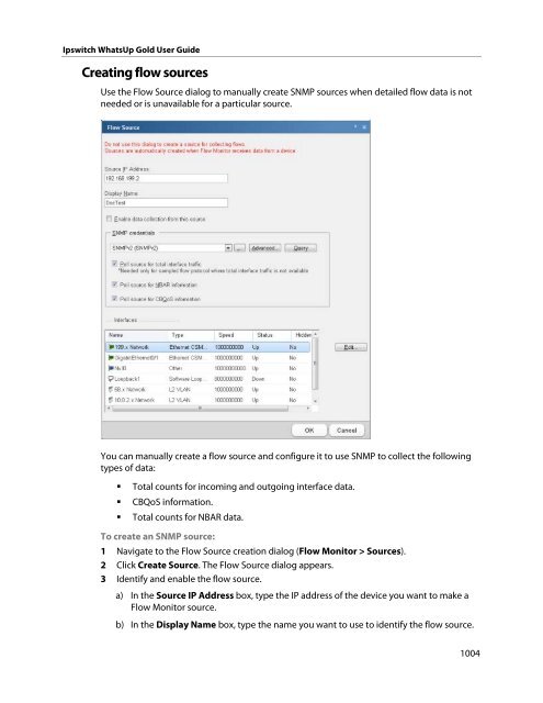 Ipswitch WhatsUp Gold User Guide - Ipswitch Documentation Server