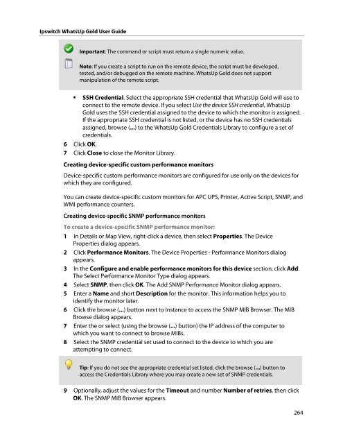 Ipswitch WhatsUp Gold User Guide - Ipswitch Documentation Server