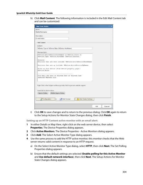 Ipswitch WhatsUp Gold User Guide - Ipswitch Documentation Server
