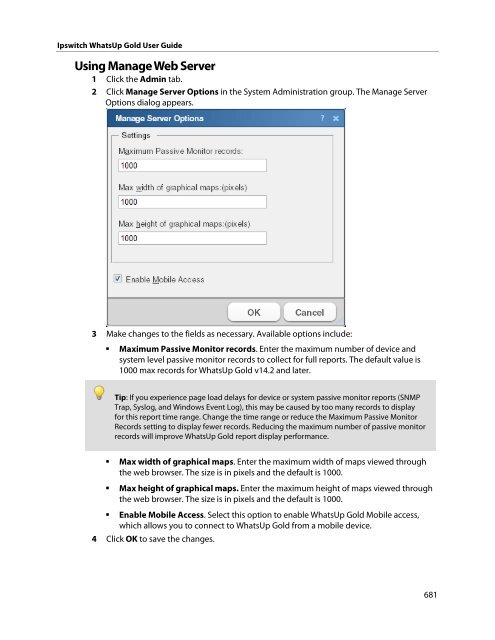 Ipswitch WhatsUp Gold User Guide - Ipswitch Documentation Server