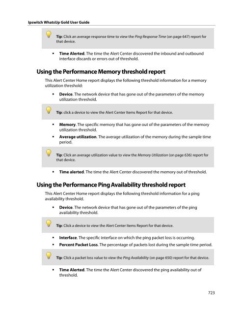 Ipswitch WhatsUp Gold User Guide - Ipswitch Documentation Server