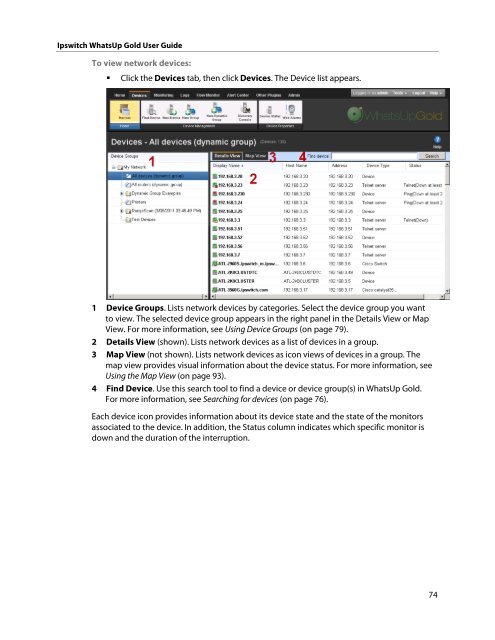 Ipswitch WhatsUp Gold User Guide - Ipswitch Documentation Server