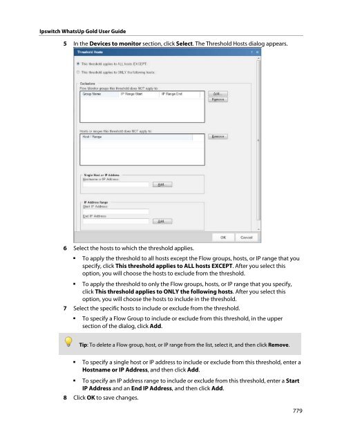 Ipswitch WhatsUp Gold User Guide - Ipswitch Documentation Server