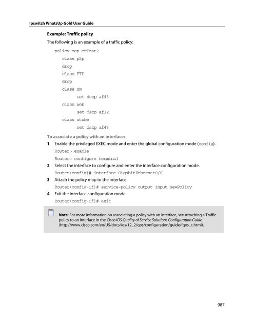 Ipswitch WhatsUp Gold User Guide - Ipswitch Documentation Server