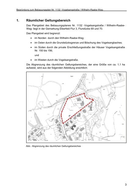 Stadt Wuppertal Bebauungsplan Nr. 1132