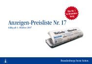 Anzeigen-Preisliste Nr. 17 - Märkische Allgemeine