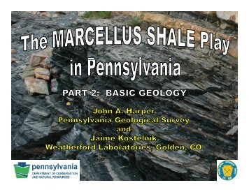 Basic Geology - Pennsylvania Department of Conservation and ...