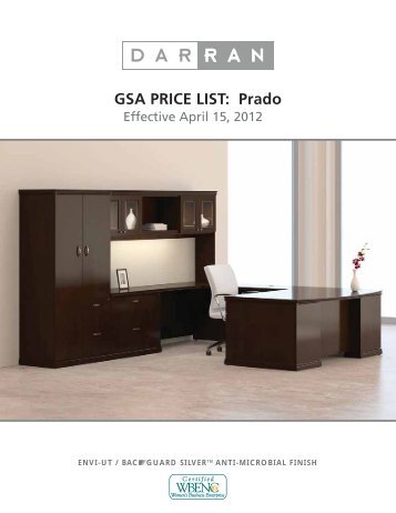 GSA PRICE LIST: Prado - DARRAN Furniture Industries