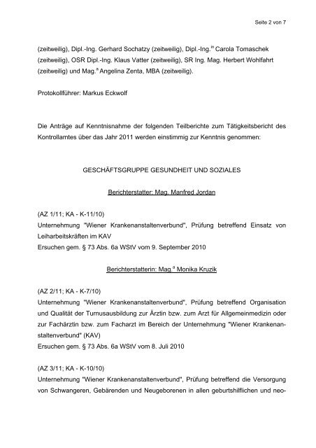 Protokoll_2012-01-20 - Kontrollamt der Stadt Wien