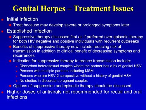 New Directions In STD Treatment - University of Hawaii