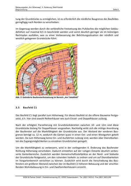 stadt kandel bebauungsplan „am höhenweg“, 4. änderung