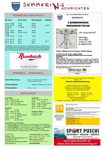 Gemeindezeitung April 2012 (3,45 MB) - Semmering