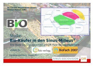 Studie: Bio-Käufer in den Sinus-Milieus® - Sinus Institut