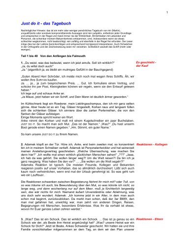 Tagebuch-Teil 1 - 40 (PDF) - Weltumseglung mit der "JustDoIt"