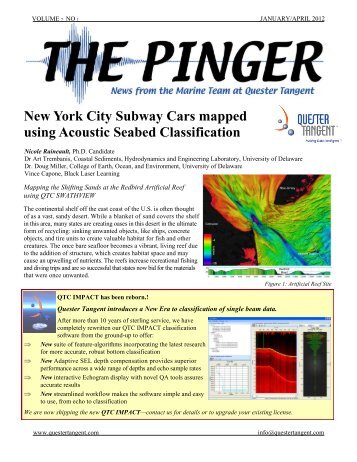 The Pinger Newsletter, Volume 7 Number 1 - Quester Tangent