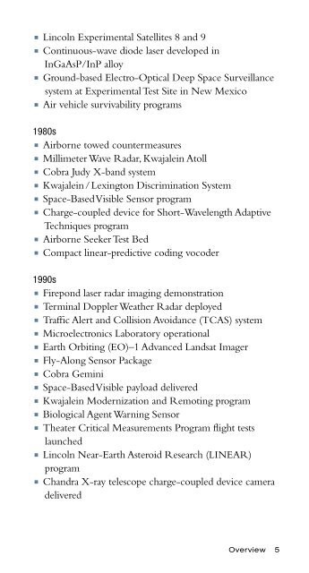 2011 MIT Lincoln Laboratory Facts