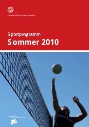 Sportporgramm München Sommer 2010 - ZHS