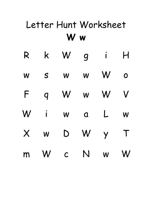 Letter Hunt Worksheet - Moms Have Questions Too