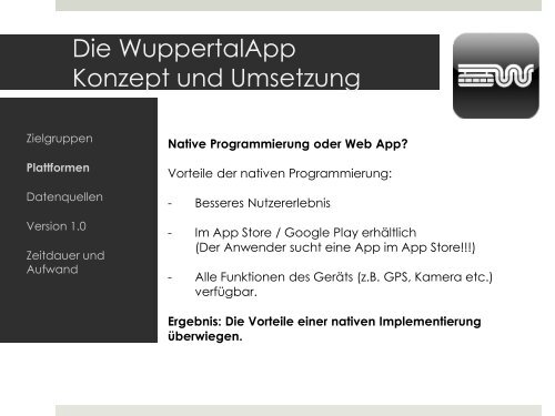 Die WuppertalAPP – eine Idee wird Realität - ÖV-Symposium