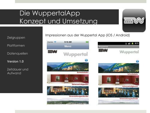 Die WuppertalAPP – eine Idee wird Realität - ÖV-Symposium