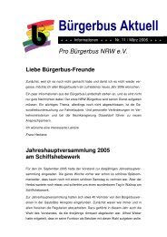 BA Nr. 11 - Pro Bürgerbus NRW