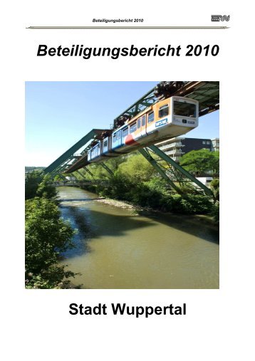 Beteiligungsbericht 2010 Stadt Wuppertal