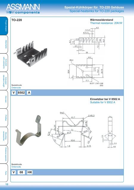 Catalog Thermal Management Products - ASSMANN Electronic GmbH