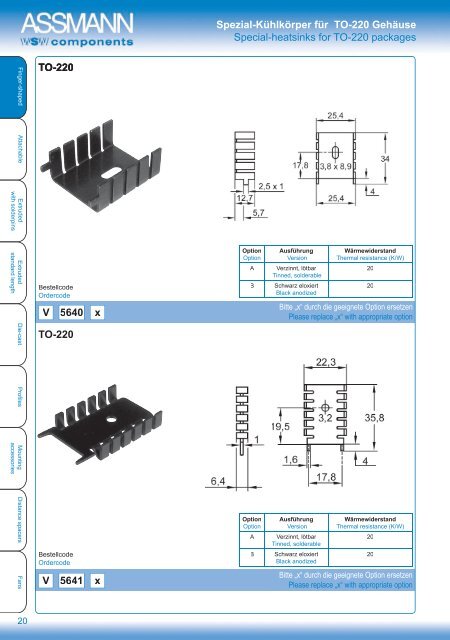 Catalog Thermal Management Products - ASSMANN Electronic GmbH