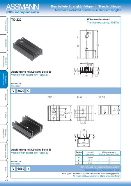 Catalog Thermal Management Products - ASSMANN Electronic GmbH