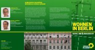 WOHNEN IN BERLIN - Bündnis 90/Die Grünen im Abgeordnetenhaus