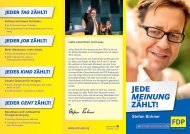 Der Wahlkampf-Flyer unseres Spitzenkandidaten Dr. Stefan Birkner