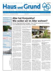 Alter hat Konjunktur! Wie wollen wir im Alter wohnen? - Haus und ...