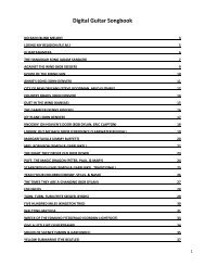 Digital Guitar Songbook
