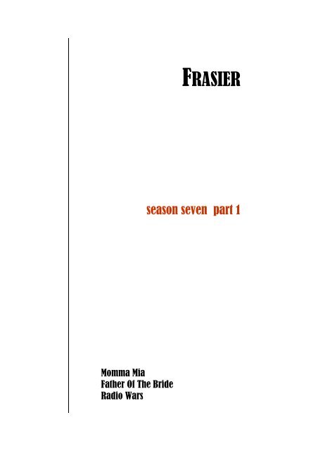 Frasier – Seven – 1